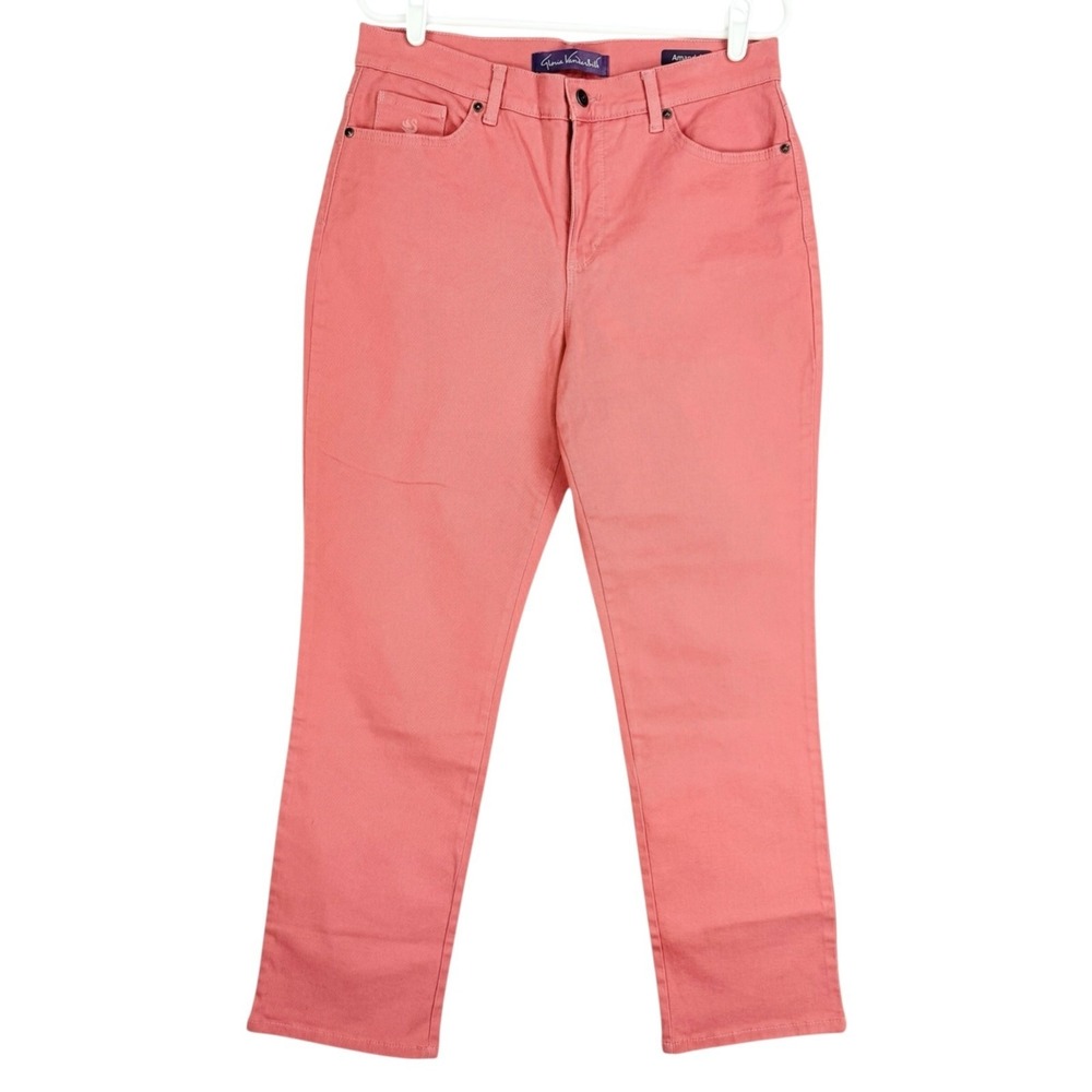 Gloria Vanderbilt Women's Amanda Classic Fit Stretch Coral Jeans Size 10S